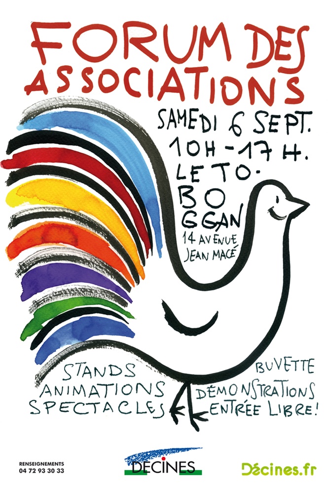 Affiche Forum des associations Décines.