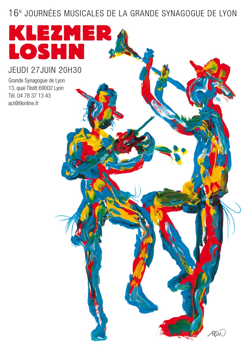 Affiche concert Klezmer, Lyon.