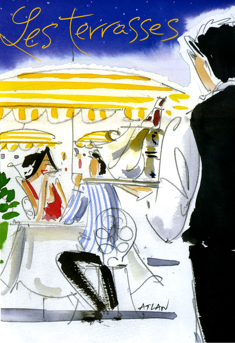 Pages intérieure Lyon-international magazine. Encres sur papier.