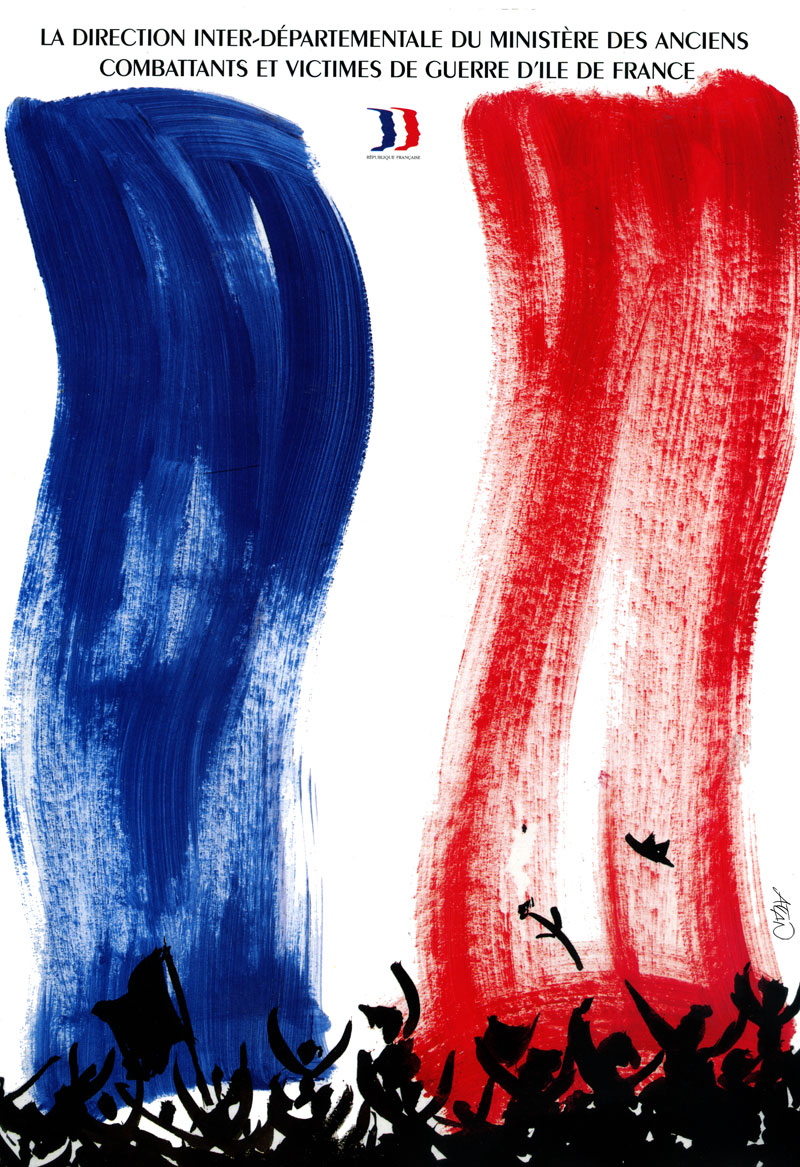 Affiche Ministère. Anciens combattants. Paris.