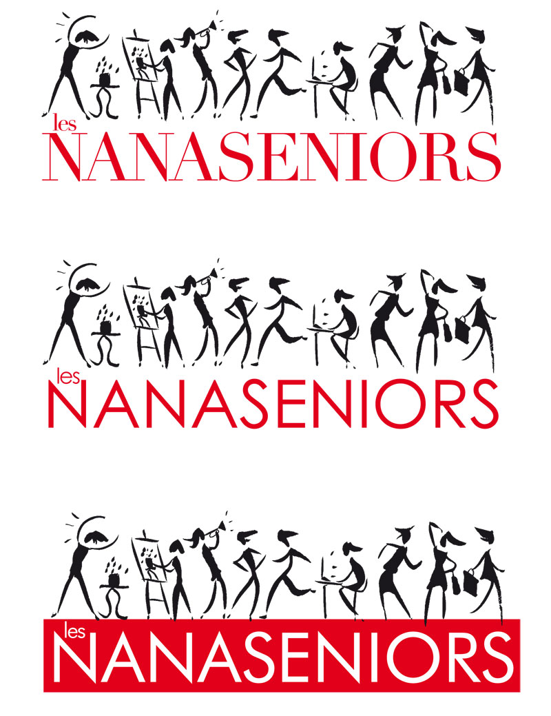 Projet logo site NANASENIORS, Paris.